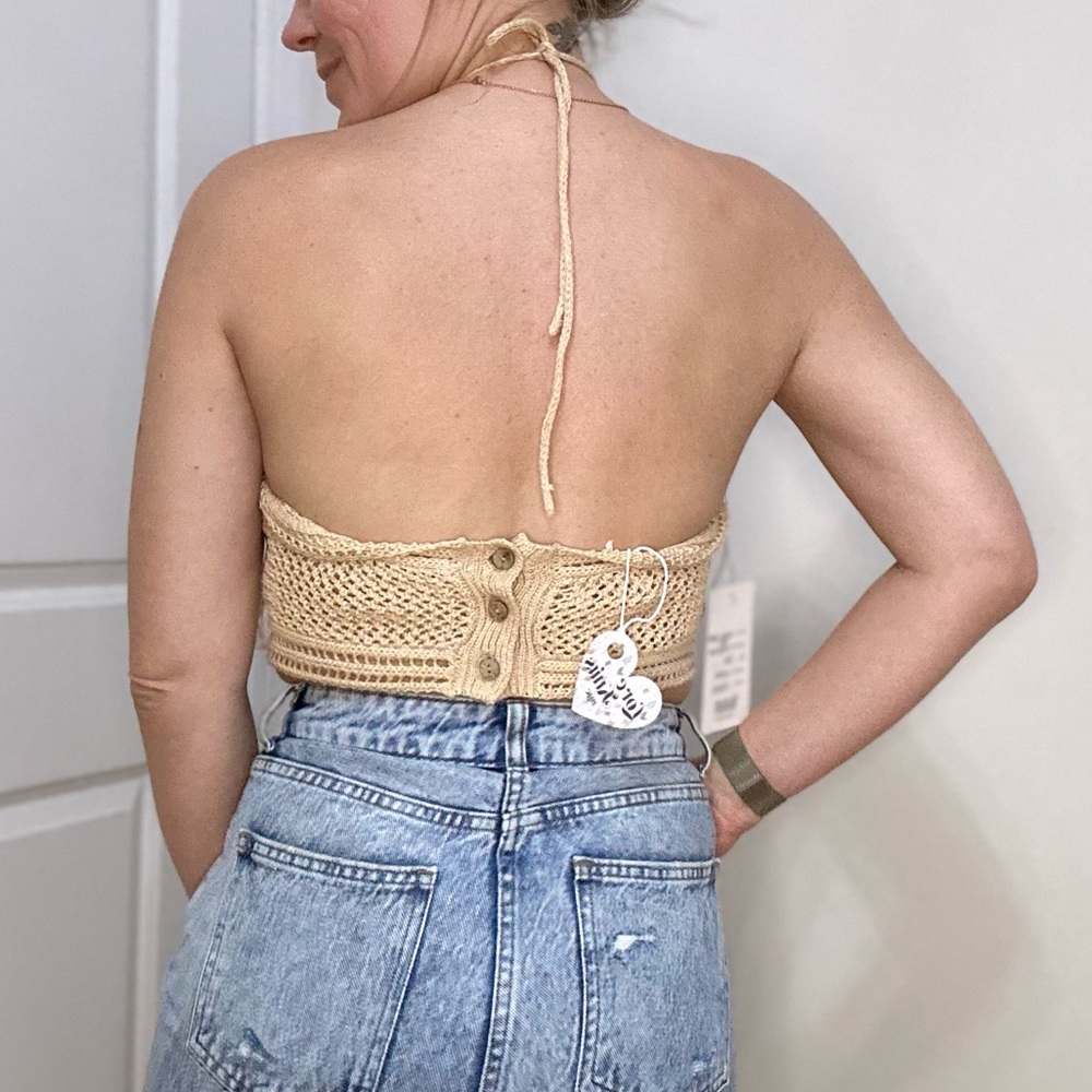 Crochet Knit Summer Beach Halter Top - Picture 5 of 7